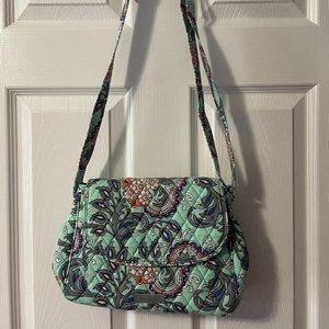 Vera Bradley Fan flowers + small zip pouch